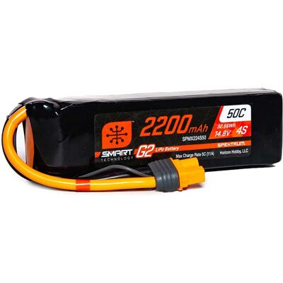 Spektrum G2 14,8V 2200mAh 4S - LiPo Batterij Spektrum G2 14,8V 2200mAh 4S - LiPo Batterij