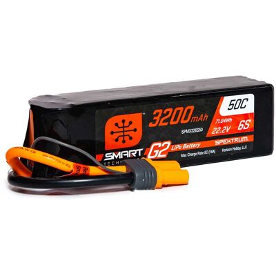 Spektrum 22.2V 3200mAh 6S 50C Smart G2 LiPo accu met IC5 stekker Spektrum 22.2V 3200mAh 6S 50C Smart G2 LiPo accu met IC5 stekker