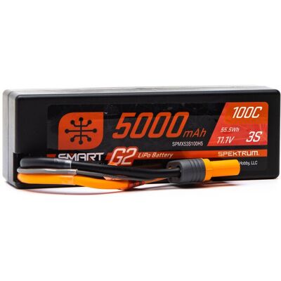 Spektrum - Smart G2 LiPo 3S 5000mAh - 100C - IC5 - Battery Spektrum - Smart G2 LiPo 3S 5000mAh - 100C - IC5 - Battery