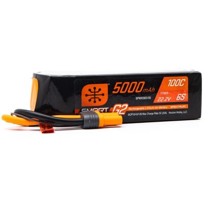 Spektrum 22.2V 5000mAh 6S 100C Smart G2 LiPo accu met IC5 stekker Spektrum 22.2V 5000mAh 6S 100C Smart G2 LiPo accu met IC5 stekker