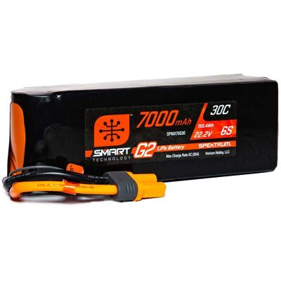 Spektrum 22.2V 7000mAh 6S 30C Smart G2 LiPo accu met IC5 stekker Spektrum 22.2V 7000mAh 6S 30C Smart G2 LiPo accu met IC5 stekker