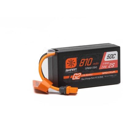Spektrum 7.4V 810mAh 2S 50C LiPo Battery: IC2 Spektrum 7.4V 810mAh 2S 50C LiPo Battery: IC2