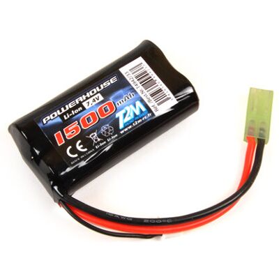 T2M - Li-Ion 7.4V 1500mAh - Mini Tamiya-stekker - Battery T2M - Li-Ion 7.4V 1500mAh - Mini Tamiya-stekker - Battery