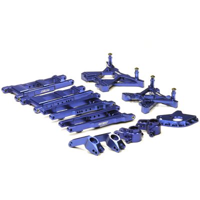 Integy Billet Machined Suspension Set, Blue - Traxxas Stampede 4x4/Slash 4x4 Integy Billet Machined Suspension Set, Blue - Traxxas Stampede 4x4/Slash 4x4