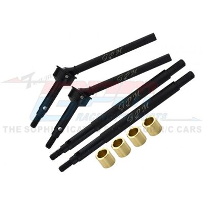 GPM Medium Carbon Steel Front CVD and (+5mm) Rear Axle Shaft Set - Traxxas TRX-4M GPM Medium Carbon Steel Front CVD and (+5mm) Rear Axle Shaft Set - Traxxas TRX-4M