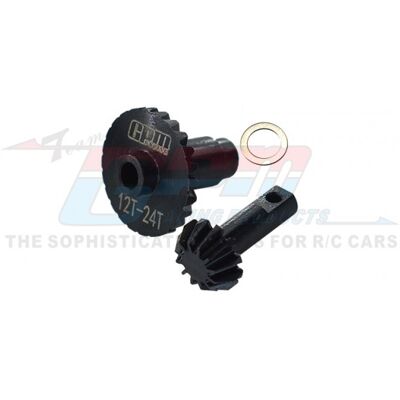 GPM Steel Front/Rear Bevel Gear Set 12T/24T - Traxxas TRX-4M GPM Steel Front/Rear Bevel Gear Set 12T/24T - Traxxas TRX-4M