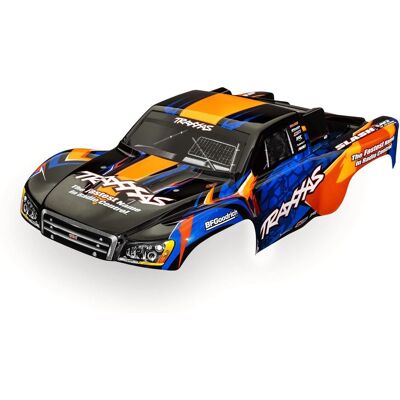 Traxxas - Body, Slash 2WD VXL (Also fits Slash 4x4), Orange & Blue (Painted, decals Applied) (TRX-6812T) Traxxas - Body, Slash 2WD VXL (Also fits Slash 4x4), Orange & Blue (Painted, decals Applied) (TRX-6812T)