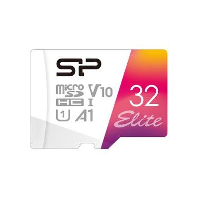 Silicon Power Micro SDHC Card Elite 32GB Met Adapter Silicon Power Micro SDHC Card Elite 32GB Met Adapter