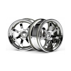 HPI Mag7 wheels 26mm chrome (0mm off set) HPI Mag7 wheels 26mm chrome (0mm off set)