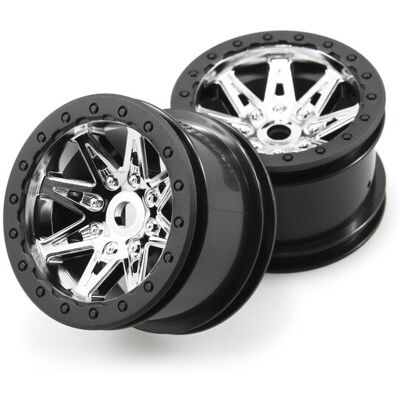 Axial - Raceline Renegade - 41mm - Chrome/Black - Wiel Axial - Raceline Renegade - 41mm - Chrome/Black - Wiel