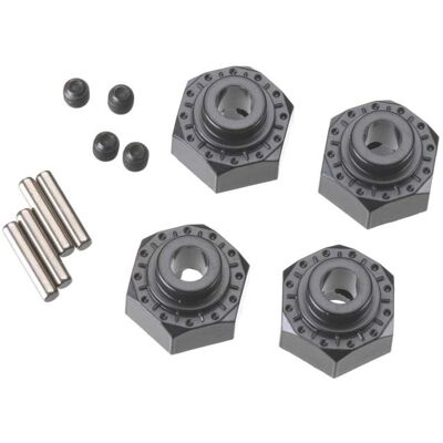 Axial 12mm Aluminum Hub (Black) (4pcs) (AX30429) Axial 12mm Aluminum Hub (Black) (4pcs) (AX30429)
