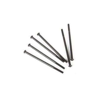Axial Hinge Pin 4x85mm (Threaded) (Black) (6pcs) (AX31050) Axial Hinge Pin 4x85mm (Threaded) (Black) (6pcs) (AX31050)
