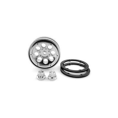 Axial 1.9 8 Hole Beadlocks - Satin Chrome (2pcs) (AX8088) Axial 1.9 8 Hole Beadlocks - Satin Chrome (2pcs) (AX8088)