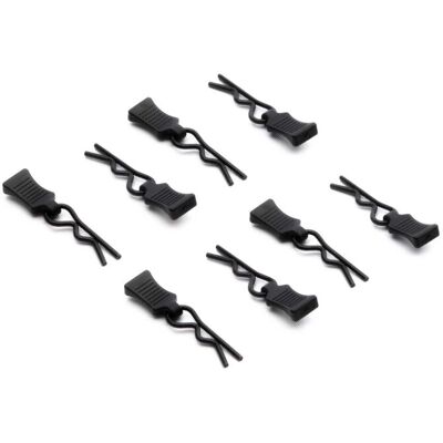 Axial - 6mm Body Clip with Tabs (8) (AXI250010) Axial - 6mm Body Clip with Tabs (8) (AXI250010)