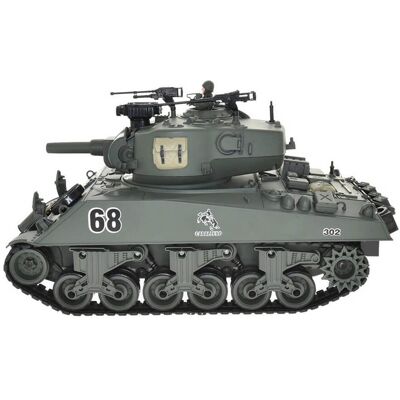 Brother Tank 1/18 USA M4A3 Sherman - Groen Brother Tank 1/18 USA M4A3 Sherman - Groen
