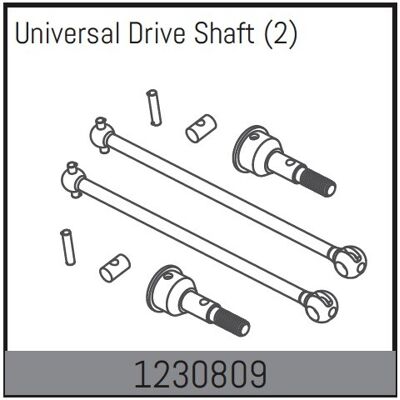 Absima - CVD Front Shafts (1230809) Absima - CVD Front Shafts (1230809)