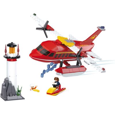 Sluban Fire-fighting Aircraft bouwstenen set Sluban Fire-fighting Aircraft bouwstenen set