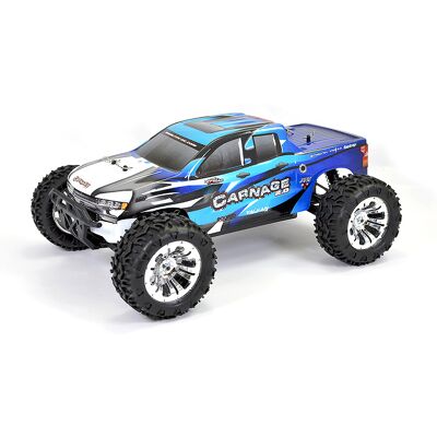 FTX Carnage 2.0 brushed monster truck RTR - Blauw FTX Carnage 2.0 brushed monster truck RTR - Blauw