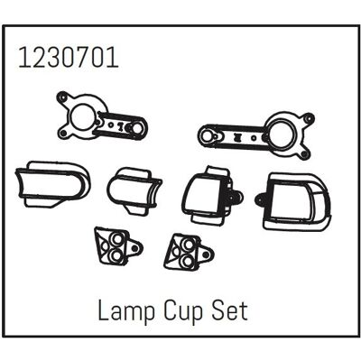 Absima - Lamp Cup Set Khamba (1230701) Absima - Lamp Cup Set Khamba (1230701)