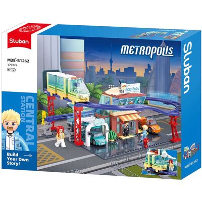 Sluban Metropolis Elektrische Buswinkel - Bouwset Sluban Metropolis Elektrische Buswinkel - Bouwset