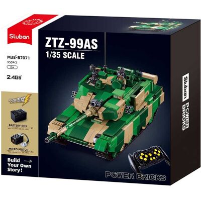 Sluban Power Bricks tank ZTZ-99AS met afstandsbediening Sluban Power Bricks tank ZTZ-99AS met afstandsbediening