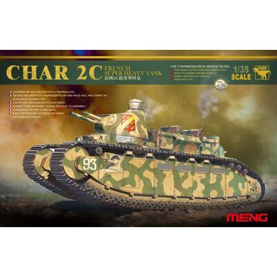 Meng Model Char 2C Zware Tank Kit - Militair modelbouw - 1:35 Meng Model Char 2C Zware Tank Kit - Militair modelbouw - 1:35