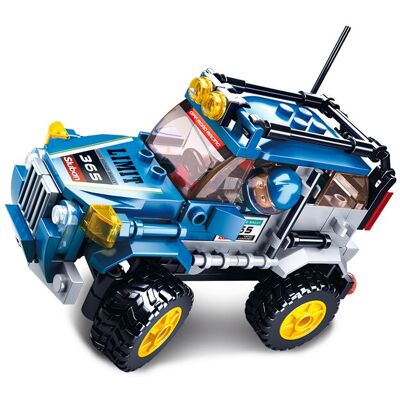 Sluban Off-Road Vehicle blue bouwstenen set (M38-B0663C) Sluban Off-Road Vehicle blue bouwstenen set (M38-B0663C)
