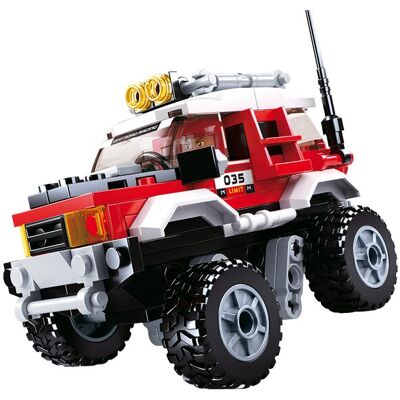 Sluban Off-Road Vehicle red bouwstenen set (M38-B0663B) Sluban Off-Road Vehicle red bouwstenen set (M38-B0663B)