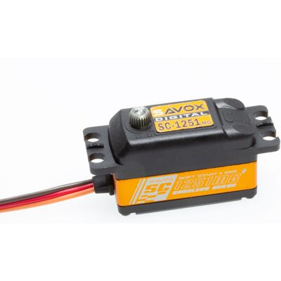 Savox SC-1251MG+ Digital Low Profile Coreless Servo Savox SC-1251MG+ Digital Low Profile Coreless Servo