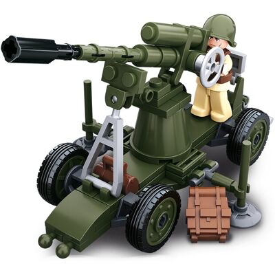 Sluban WWII - Air Defence Cannon bouwstenen set (M38-B0678C) Sluban WWII - Air Defence Cannon bouwstenen set (M38-B0678C)