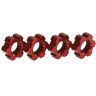 Traxxas - Wheel hubs, hex (2)/ hex clips aluminum (red-anodized) (4) (TRX-7756R)