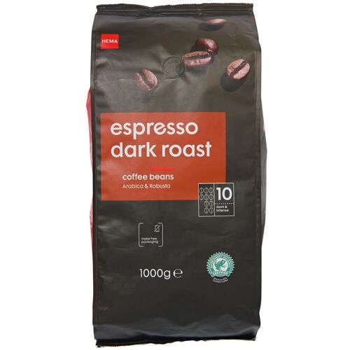 HEMA Koffiebonen Espresso Dark Roast - 1000 Gram