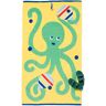 HEMA Kinder Strandlaken 80x140 Octopus (blauw) Blauw