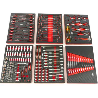 HBM 245-delige Premium Gereedschapsset - Rood Werkbank HBM 245-delige Premium Gereedschapsset - Rood Werkbank