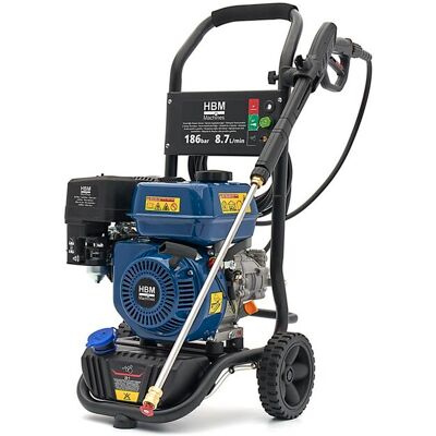 HBM benzine hogedrukreiniger 186 bar 8,7L/min 196cc HBM benzine hogedrukreiniger 186 bar 8,7L/min 196cc