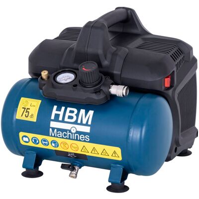 HBM stille compressor 6 liter 75 dB HBM stille compressor 6 liter 75 dB