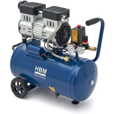HBM olievrije stille compressor, 24 liter HBM olievrije stille compressor, 24 liter