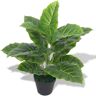 vidaXL Kunst taro plant met pot 45 cm groen