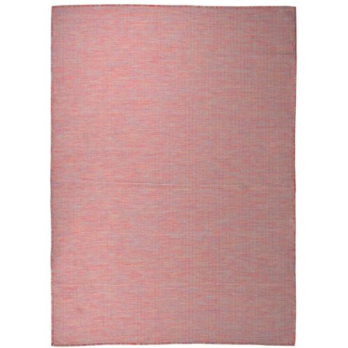 vidaXL Buitenkleed platgeweven 200x280 cm rood