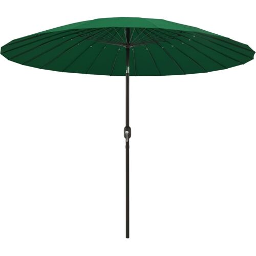 vidaXL Parasol met aluminium paal 270 cm groen