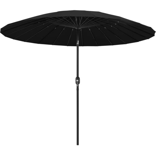 vidaXL Parasol met aluminium paal 270 cm zwart