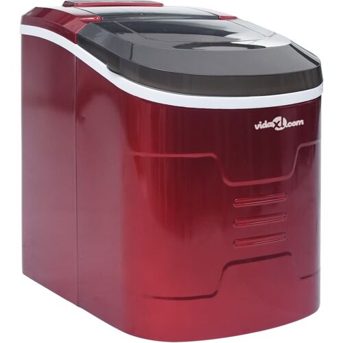 vidaXL IJsblokjesmachine 2,4 L 15 kg/24 u rood