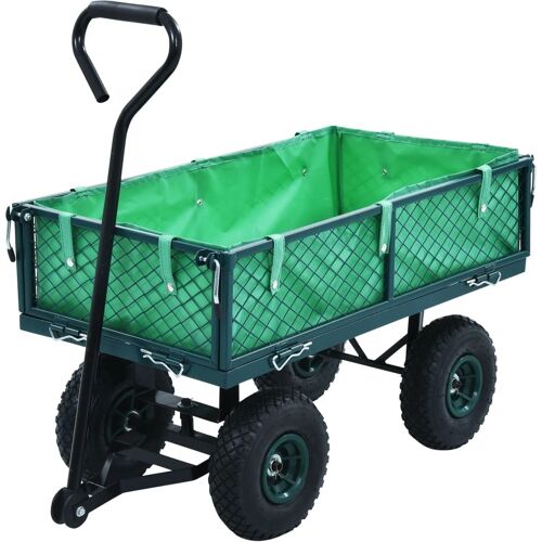 vidaXL Tuinwagen 250 kg groen