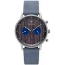 Kerbholz Herbert Houten Horloge Darkwood Silver Navy 42mm