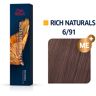 Wella Koleston Perfect Rich Naturals 6/91 Donker Blond Cendré As, 60 ml