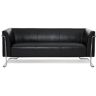 hjh OFFICE CURACAO   3-Zits - Lounge bank / sofa Zwart