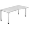 hjh OFFICE PRO QUEO 18 S   Bureau - Wit 180 x 100 Tafelhoogte I In hoogte verstelbaar