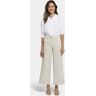 Nydj Mona Wide Leg Trouser Ankle Jeans Beige Gekleurde Denim   Feather