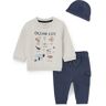 C&A Zeedieren-baby-outfit-3-delig, Wit, Maat: 74 Wit 74 Male