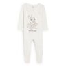 C&A Bambi-baby-pyjama, Wit, Maat: 80 Wit 80 Female